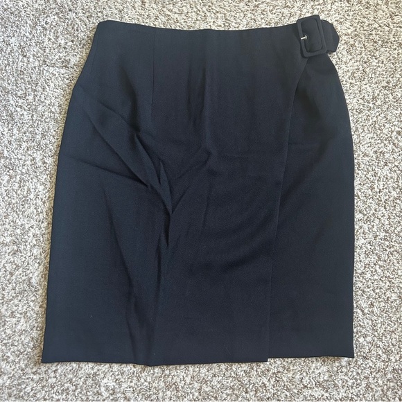 Mondi Black Pencil Skirt with Buckle Accent Office Neutral Formal Casual 6 - Picture 1 of 5
